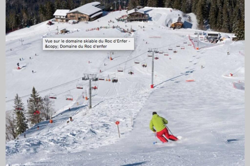 Le Pied Des Pistes A13, Joli Studio Tout Confort 4 Pers, Vue Vallee Imprenable, Draps Non Compris Saint-Jean-dʼAulps Eksteriør billede